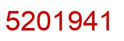 Number 5201941 red image