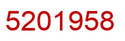 Number 5201958 red image