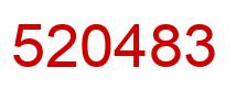 Number 520483 red image