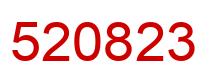 Number 520823 red image