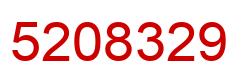 Number 5208329 red image