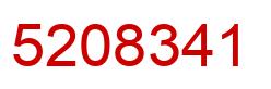 Number 5208341 red image