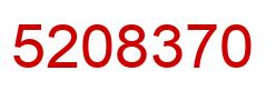 Number 5208370 red image