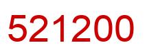 Number 521200 red image