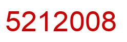 Number 5212008 red image