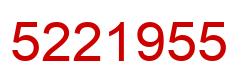 Number 5221955 red image