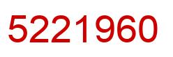 Number 5221960 red image