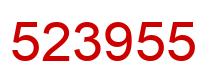 Number 523955 red image