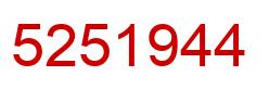 Number 5251944 red image