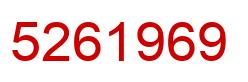 Number 5261969 red image