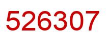 Number 526307 red image