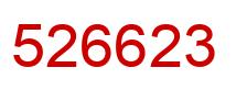 Número 526623 imagen rojo
