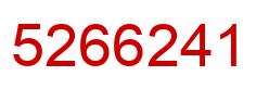 Número 5266241 imagen rojo
