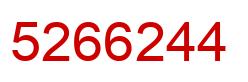 Número 5266244 imagen rojo