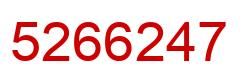Número 5266247 imagen rojo