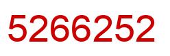 Número 5266252 imagen rojo