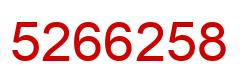 Número 5266258 imagen rojo