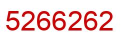 Número 5266262 imagen rojo