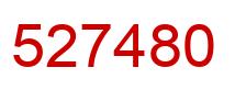 Number 527480 red image