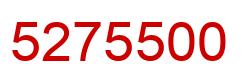 Number 5275500 red image