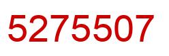 Número 5275507 imagen rojo