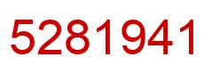 Número 5281941 imagen rojo