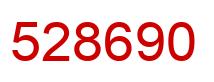 Number 528690 red image