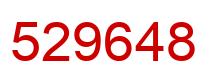 Number 529648 red image