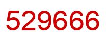 Number 529666 red image