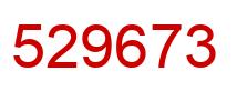 Number 529673 red image