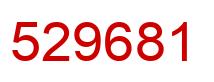 Number 529681 red image