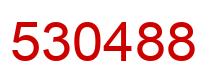 Number 530488 red image