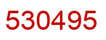 Número 530495 imagen rojo