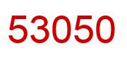 Number 53050 red image