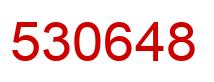Number 530648 red image