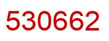 Number 530662 red image