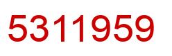 Number 5311959 red image