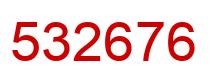 Número 532676 imagen rojo