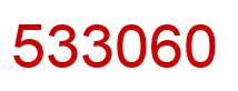 Number 533060 red image