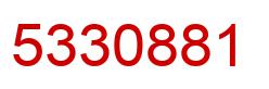 Number 5330881 red image