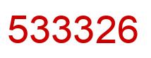 Número 533326 imagen rojo
