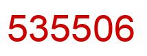 Number 535506 red image