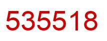 Number 535518 red image