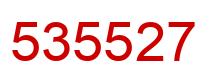 Number 535527 red image