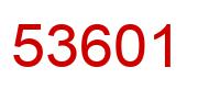 Number 53601 red image