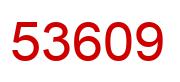 Number 53609 red image
