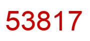 Number 53817 red image