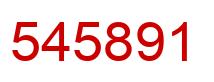 Number 545891 red image