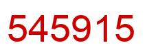 Number 545915 red image