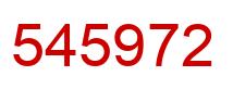 Number 545972 red image